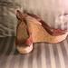 Jessica Simpson Shoes | Jessica Simpson Cork Leather Wedge - Size 7.5 | Color: Brown | Size: 7.5
