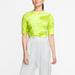 Nike Tops | Nwt Nike Lime Crop Top Tie Die Green T-Shirt Top | Color: Green | Size: L