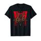 666 Pentagramm auf roten Farbspritzern | teuflisch cooles T-Shirt