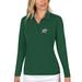 Women's Antigua Green Dallas Stars Tribute Long Sleeve Polo