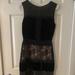 Jessica Simpson Dresses | Jessica Simpson Velvet And Sequin Dress | Color: Black/Cream | Size: 2