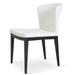 sohoConcept Capri Wood Side Chair Faux Leather/Upholstered/Metal in Gray/White | 32.5 H x 19 W x 23.5 D in | Wayfair DC1067-2W