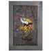 Minnesota Vikings 11'' x 19'' Framed Team City Map Sign