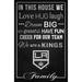 Los Angeles Kings 17'' x 26'' In This House Sign