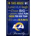 Los Angeles Rams 17'' x 26'' In This House Sign