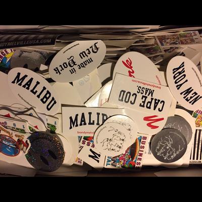 Brandy Melville Other | 100 Pc Brandy Melville Sticker Lot | Color: Cream/Tan | Size: Os