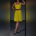 Nine West Dresses | Bright Yellow Summer Dress With Belt And Pockets | Color: Yellow | Size: 10