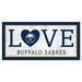 Buffalo Sabres 6'' x 12'' Team Love Sign