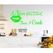 Trinx I Kiss Better Than I Cook Wall Decal Vinyl in Green | 10 H x 22 W in | Wayfair 64973301CD9F48BDAC597DF1147F9968