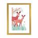 East Urban Home Deer by Simon Hart - Graphic Art Print Paper in Green/Orange | 24 H x 16 W x 1 D in | Wayfair 41E7F0175142413C95738BE80D1C7A9D