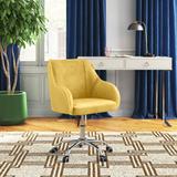 Etta Avenue™ Kinzie Epinine Task Chair Upholstered, Steel in Yellow | 29.1 H x 22 W x 22 D in | Wayfair 7F30533DDF30414C95B416F227A1697D