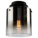 17 Stories Schaper 1 - Light 8" Flush Mount, Glass in Black | 10.25 H x 8 W x 8 D in | Wayfair 127C765FED2245F7BCBB07F4D6F043F5