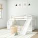 Ventura Twin Over Twin Standard Bunk Bed by Sand & Stable™ Baby & Kids, Wood in White | 46.2 H x 88.3 W x 90.5 D in | Wayfair