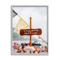 Stupell Industries Welcome To Positano Sign European Beach Vibes - Photograph Print Wood in Brown | 20 H x 16 W x 1.5 D in | Wayfair