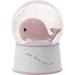 Precious Moments Mightier Than the Waves Brahms' Lullaby Resin & Glass Whale Musical Snow Globe Resin in Pink | 5.75 H x 4 W x 4 D in | Wayfair