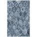 White 36 x 0.31 in Area Rug - Etta Avenue™ Alora Geometric Hand Tufted Wool Gray/Blue Area Rug Wool | 36 W x 0.31 D in | Wayfair