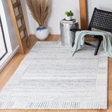 Gray/White 60 x 0.28 in Indoor Area Rug - Dakota Fields Geometric Handmade Tufted Gray/Ivory Area Rug Polyester | 60 W x 0.28 D in | Wayfair