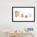 East Urban Home Happy Friends by Mike Koubou - Graphic Art Print Canvas/Metal in Green/Orange/White | 26 H x 40 W x 1.5 D in | Wayfair