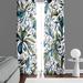 Deja Blue Studios Glittered Floral Semi-Sheer Curtain Panels Metal | 61 H in | Wayfair WC00004-4061a