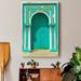 Latitude Run® Tunisia Door - Wrapped Canvas Photograph Print Canvas, Solid Wood in Gray/Green | 20 H x 16 W x 1 D in | Wayfair