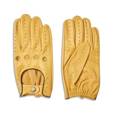 Dents - Delta Classic Leather Driving Gloves - Cork With Black - L
