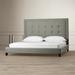 Wade Logan® Baiya Tufted Platform Bed Upholstered/Linen in Brown | 58.25 H x 81.2 W x 87.25 D in | Wayfair A009632BB16F4E8D9C1930D962CF6C96