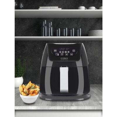 CasoDesign Caso Design AF 350 Fat-Free Convection Air Fryer w/ Barbecue Accessories Stainless Steel/Plastic in Black/Gray | Wayfair 13179
