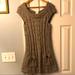 Anthropologie Dresses | Anthropology Kenji Cable Knit Tunic Sweater Dress | Color: Gray | Size: S