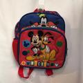 Disney Accessories | Disney Mickey Backpack | Color: Blue/Red | Size: Approximately 8.5” X 10” X 3.5”