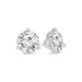 Diamaison 1/4 Ct. T.w. Certified Diamond Solitaire Stud Earrings In 14K White Gold (I/vs2)