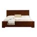 Trent Wooden Platform Bed in Walnut, King - Camden Isle Furniture 86352