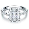 Trilani - Ring Sterling Silber Zirkonia in Silber Ringe 1 ct Damen (45.99 € / 1 ct)