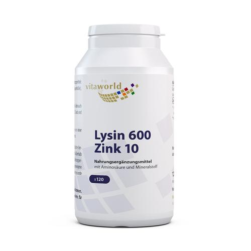 Vita World – LYSIN 600 mg plus Zink 10 mg Kapseln Mineralstoffe