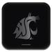 Black Washington State Cougars Fast Charging Glass Wireless Charge Pad