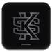 Black Kennesaw State Owls Fast Charging Glass Wireless Charge Pad