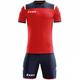 Zeus Kit Vesuvio Trikot-Set 2-teilig Navy Rot