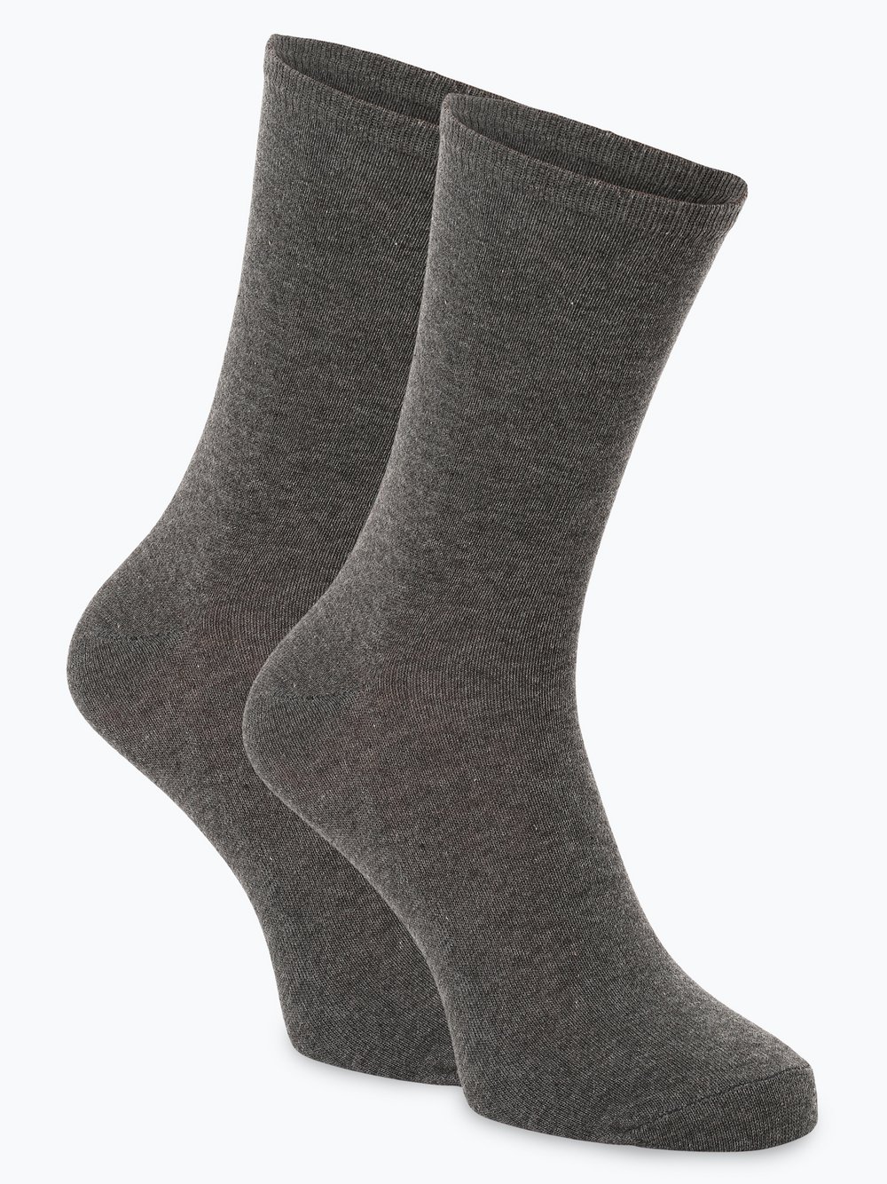Marie Lund Socken im 2er-Pack Damen anthrazit, 39-42