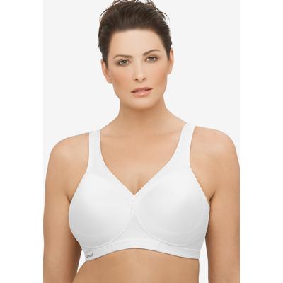 Plus Size Women's MAGICLIFT® SEAMLESS SPORT BRA 1006 by Glamorise in White (Size 44 C)