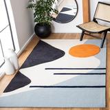 Blue/White 72 x 0.43 in Area Rug - AllModern Dash Handmade Wool Ivory/Blue Rug Wool | 72 W x 0.43 D in | Wayfair B04970F2A1E04A6A83A2696D5A882C6C