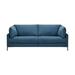 Corrigan Studio® Mcelrath 80.25" Pillow top Arm Reclining Sofa Polyester in Blue | 33.5 H x 80.25 W x 36.625 D in | Wayfair