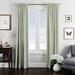 The Tailor's Bed 100% Cotton Ticking Stripe Room Darkening Rod Pocket Single Curtain Panel 100% Cotton in Green/Blue | 120 H in | Wayfair