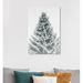 The Holiday Aisle® Floral & Botanical Tall as Pine Trees - Wrapped Canvas Graphic Art Print Canvas in Gray/Green/White | Wayfair
