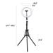 CO-Z Dimmable Ring Lighting Kit Tripod w/ Light Stand Plastic/Metal | 59.1 H x 10.2 W x 10.2 D in | Wayfair MRL-0010-16-BNWF-1