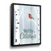 The Holiday Aisle® Merry Christmas Forest - Textual Art Print Canvas in Blue/Red | 8 H x 10 W x 1.5 D in | Wayfair A3486C23803B4CA3B3D4BC6820428A62