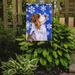 The Holiday Aisle® Winter Snowflakes Holiday 2-Sided Garden Flag, Polyester in Blue | 15 H x 11 W in | Wayfair 131E6930093B480E8778A01E367D0A4B