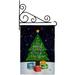 Ornament Collection Wonderful Time of Year 2-Sided Polyester 18 x 13 in. Flag set in Black/Gray/Green | 18.5 H x 13 W x 1 D in | Wayfair