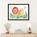 East Urban Home Lion by Simon Hart - Graphic Art Print Paper/Metal in Brown/Green | 24 H x 32 W x 1 D in | Wayfair 4FC07C1D1DF842B29D95ED05907D6D9C