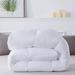 Ebern Designs Allam Microfiber Reversible Comforter Polyester/Polyfill/Microfiber in White | Twin Comforter | Wayfair