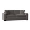 Wade Logan® Anastase 87" Square Arm Sofa Bed w/ Reversible Cushions Polyester in Gray | 36 H x 87 W x 39 D in | Wayfair