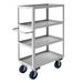 Durham Manufacturing Stock Cart, 4 Shelves Metal in White | 53 H x 36 W x 18.13 D in | Wayfair SRSC1618304ALU6PU